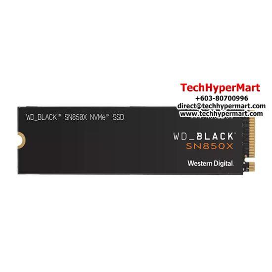 WD Black SN850X 2TB SSD (WDS200T2X0E), 2TB, Step up to NVMe Performance, Read 7300MB/s, Write 6300MB/s)