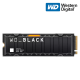 WD Black 2TB PCIE SSD (WDS200T2XHE, 2TB, 7300MB/s Read, 6600MB/s Write, Heatsink)