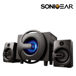 SonicGear Titan 5 BTMI Speaker (40 Watts, 7 Colors Pulsating LED, AUX in, FM Radio, USB Input)