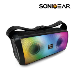 SonicGear SONICGO! 3 RGB Speaker (20watts, Bluetooth 5.3, 2 x 52mm driver, 120Hz ~ 20KHz)