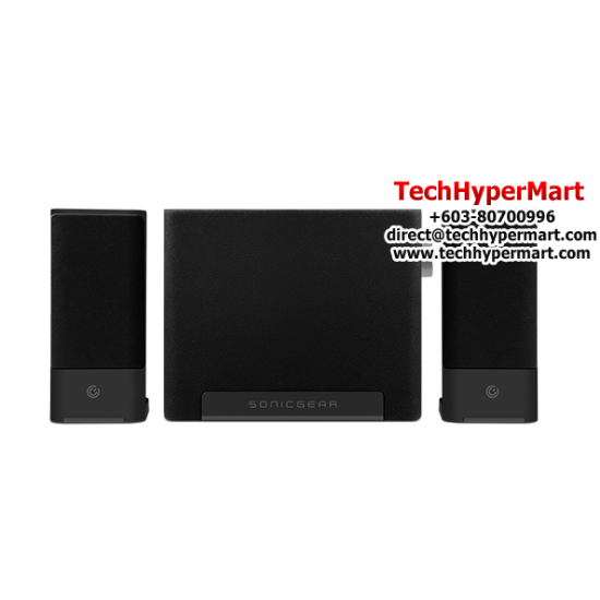 SonicGear SPACE 3 FM Speaker (20watts, Bluetooth 4.2, 2 x 2" satelite, 220-240)