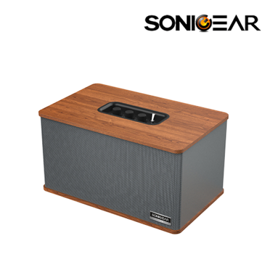 SonicGear STUDIOBOX 2-HD Speaker (50watts, Bluetooth 5.0, 1 x 4" full range, DC 19V Adaptor)