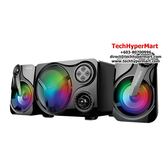 SonicGear TITAN 3 BTMI Speaker (24watts, Bluetooth 2.1, 8 ohm, 2 x 3W)