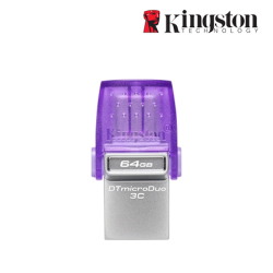 Kingston DataTraveler microDuo 3C 64GB USB Flash Drive (64GB of Capacity, USB 3.2)