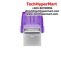 Kingston DataTraveler microDuo 3C 128GB USB Flash Drive (128GB of Capacity, USB 3.2)