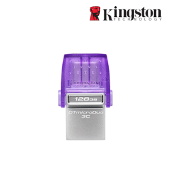 Kingston DataTraveler microDuo 3C 128GB USB Flash Drive (128GB of Capacity, USB 3.2)