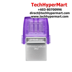 Kingston DataTraveler microDuo 3C 256GB USB Flash Drive (256GB of Capacity, USB 3.2)