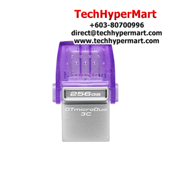 Kingston DataTraveler microDuo 3C 256GB USB Flash Drive (256GB of Capacity, USB 3.2)