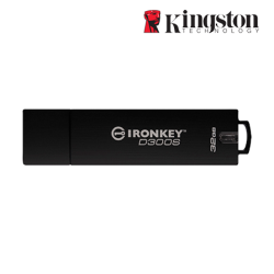 Kingston IronKey D300 Encrypted 32GB USB Flash Drive (32GB of Capacity, USB 3.0)