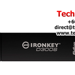 Kingston IronKey D300 Encrypted 64GB USB Flash Drive (64GB of Capacity, USB 3.0)