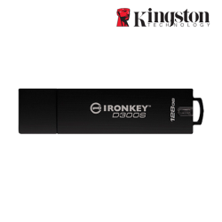 Kingston IronKey D300 Encrypted 128GB USB Flash Drive (128GB of Capacity, USB 3.0)