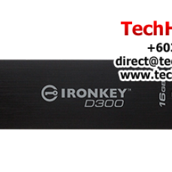 Kingston IronKey D300 Encrypted 16GB USB Flash Drive (16GB of Capacity, USB 3.0)