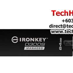 Kingston IronKey D300 Encrypted 64GB USB Flash Drive (64GB of Capacity, USB 3.0)