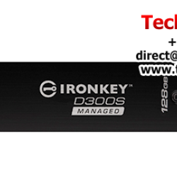 Kingston IronKey D300 Encrypted 128GB USB Flash Drive (128GB of Capacity, USB 3.0)