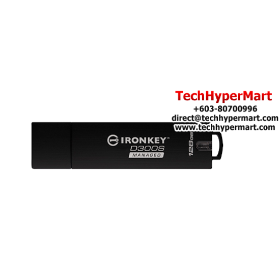 Kingston IronKey D300 Encrypted 128GB USB Flash Drive (128GB of Capacity, USB 3.0)