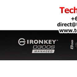 Kingston IronKey D300 Encrypted 8GB USB Flash Drive (8GB of Capacity, USB 3.0)