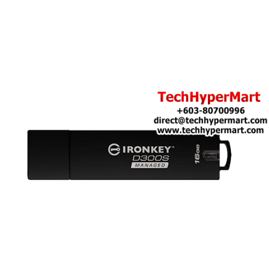 Kingston IronKey D300 Encrypted 16GB USB Flash Drive (16GB of Capacity, USB 3.0)