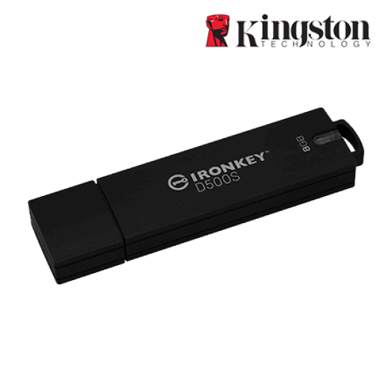 Kingston IronKey D500S 8GB USB Flash Drive (8GB of Capacity, USB 3.2)