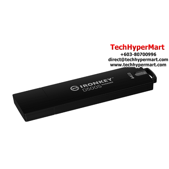 Kingston IronKey D500S 64GB USB Flash Drive (64GB of Capacity, USB 3.2)
