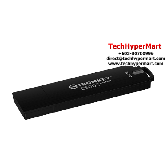 Kingston IronKey D500SM 64GB USB Flash Drive (64GB of Capacity, USB 3.2)