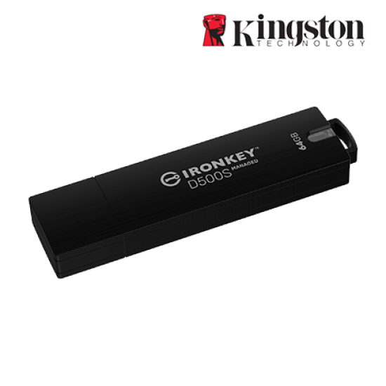 Kingston IronKey D500SM 64GB USB Flash Drive (64GB of Capacity, USB 3.2)