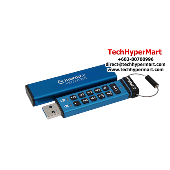 Kingston IronKey Keypad 200 256GB USB Flash Drive (256GB of Capacity, USB 3.2 Gen 1)