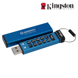 Kingston IronKey Keypad 200 16GB USB Flash Drive (16GB of Capacity, USB 3.2 Gen 1)