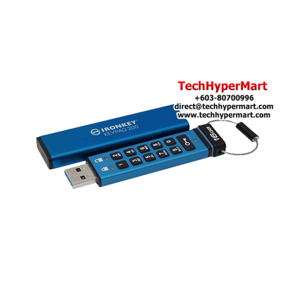 Kingston IronKey Keypad 200 16GB USB Flash Drive (16GB of Capacity, USB 3.2 Gen 1) Kingston IronKey Keypad 200 16GB USB Flash Drive (16GB of Capacity, USB 3.2 Gen 1)