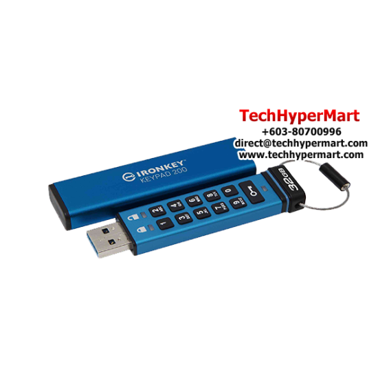 Kingston IronKey Keypad 200 32GB USB Flash Drive (32GB of Capacity, USB 3.2 Gen 1) Kingston IronKey Keypad 200 32GB USB Flash Drive (32GB of Capacity, USB 3.2 Gen 1)
