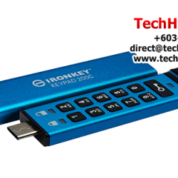 Kingston IronKey Keypad 200C 16GB USB Flash Drive (16GB of Capacity, USB Type-C)