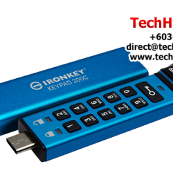 Kingston IronKey Keypad 200C 128GB USB Flash Drive (128GB of Capacity, USB Type-C)