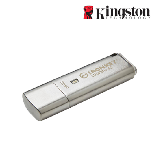 Kingston IronKey Locker Plus 50 64GB USB Flash Drive (64GB of Capacity, USB 3.2)