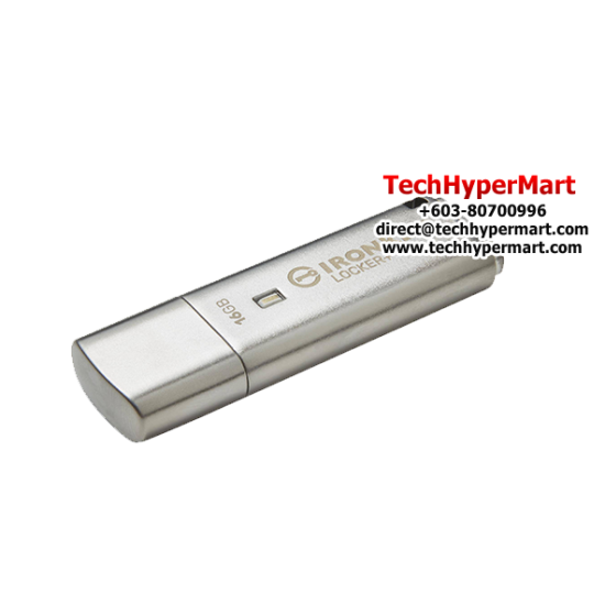 Kingston IronKey Locker Plus 50 16GB USB Flash Drive (16GB of Capacity, USB 3.2)