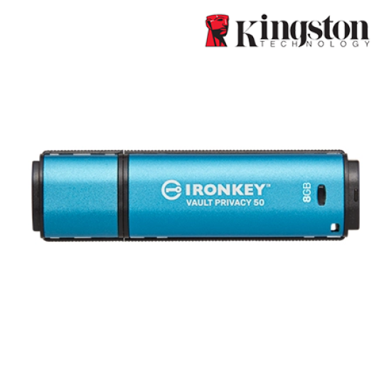 Kingston IronKey Vault Privacy 50 8GB USB Flash Drive (8GB of Capacity, USB 3.2)