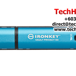 Kingston IronKey Vault Privacy 50 16GB USB Flash Drive (16GB of Capacity, USB 3.2)