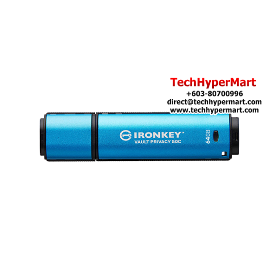 Kingston IronKey Vault Privacy 50 64GB USB Flash Drive (64GB of Capacity, USB Type-C)
