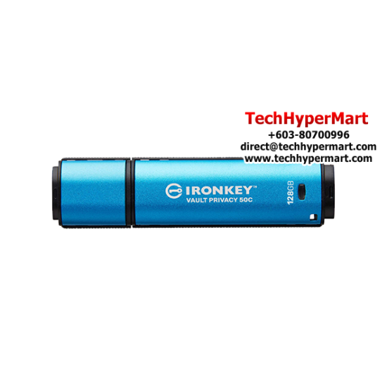 Kingston IronKey Vault Privacy 50 128GB USB Flash Drive (128GB of Capacity, USB Type-C)