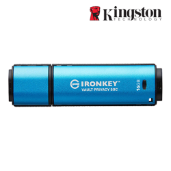 Kingston IronKey Vault Privacy 50 16GB USB Flash Drive (16GB of Capacity, USB Type-C)