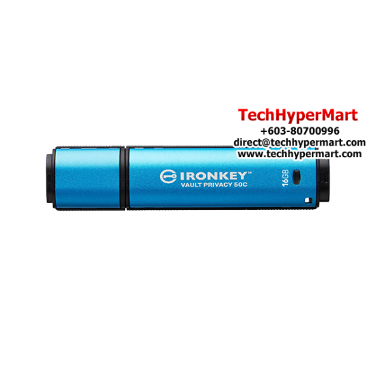 Kingston IronKey Vault Privacy 50 16GB USB Flash Drive (16GB of Capacity, USB Type-C)