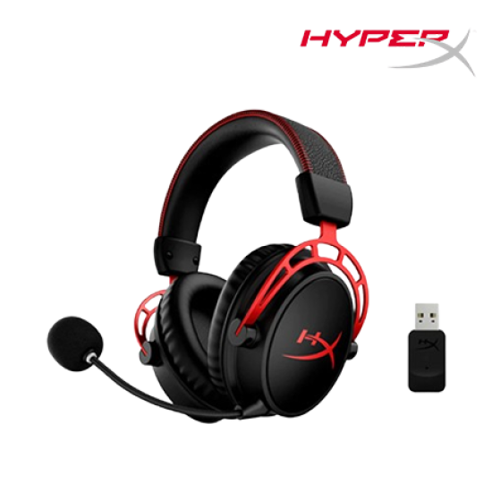 HyperX CLOUD ALPHA WIRELESS Headset  ( 4P5D4AA, Dynamic 50mm, 15Hz–21Hz, Uni-directional, 16-Bit)