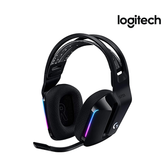 Logitech G733 LIGHTSPEED Wireless RGB Gaming Headset (Wireless and Lightweight, Front-facing Lighting, Vibrant Colors) Logitech G733 LIGHTSPEED Wireless RGB Gaming Headset (Wireless and Lightweight, Front-facing Lighting, Vibrant Colors)