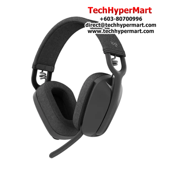 Logitech Zone Vibe 100 Headset (40mm Drivers, Dual omni-directional, 100Hz-8KHz)