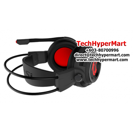 MSI DS502 Gaming Headset (High Quality Speakers, Strong vibration system, Omnidirectional Microphone)