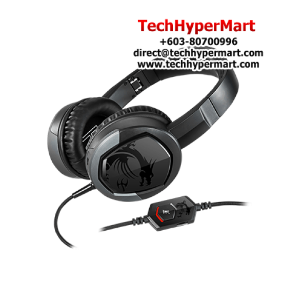 MSI IMMERSE GH30 V2 Gaming Headset (20 Hz ~ 20 kHz, 100 Hz ~ 10 kHZ, 3.5mm headphone jack)