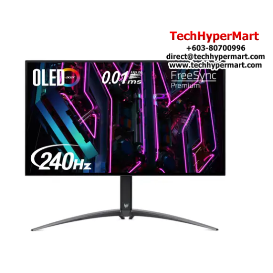 Acer Predator X27U 27" Gaming Monitor (OLED, 2560 x 1440, 1ms, 135cd/m², 240Hz, HDMI, DP)