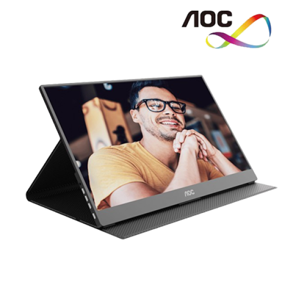 AOC 16T20 15.6" Portable Monitor (IPS, 1920 × 1080, 20ms, 230cd/m², 60Hz, Mini HDMI, USB)