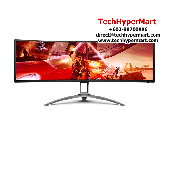 AOC AG493UCX2 49" Gaming Monitor (VA, 5120 × 1440, 1ms, 550cd/m², 165Hz, HDMI, DP, USB)