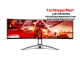 AOC AG493UCX2 49" Gaming Monitor (VA, 5120 × 1440, 1ms, 550cd/m², 165Hz, HDMI, DP, USB)