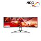 AOC AG493UCX2 49" Gaming Monitor (VA, 5120 × 1440, 1ms, 550cd/m², 165Hz, HDMI, DP, USB)