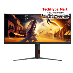 AOC CU34G4 34" Monitor (VA, 3440 × 1440, 1ms, 300cd/m², 180Hz, HDMI, DP)